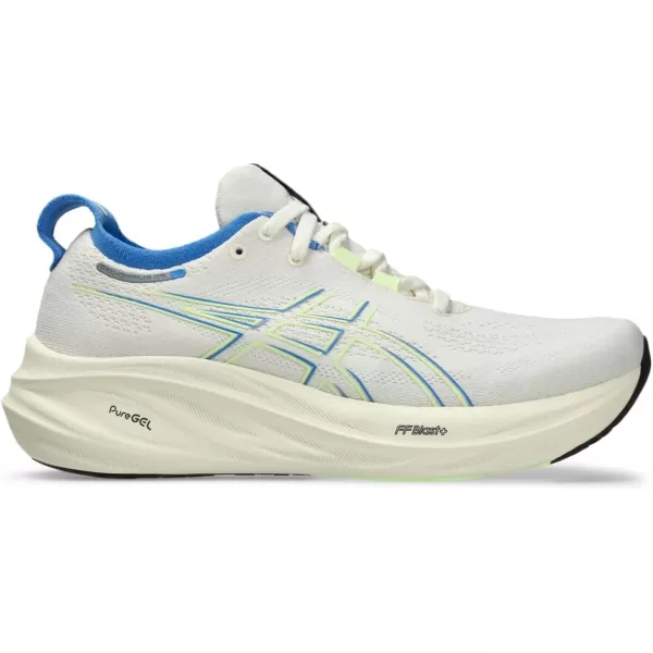 imageASICS Womens GelNimbus 26 Running ShoeCreamBlue Coast