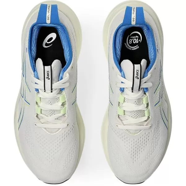 imageASICS Womens GelNimbus 26 Running ShoeCreamBlue Coast
