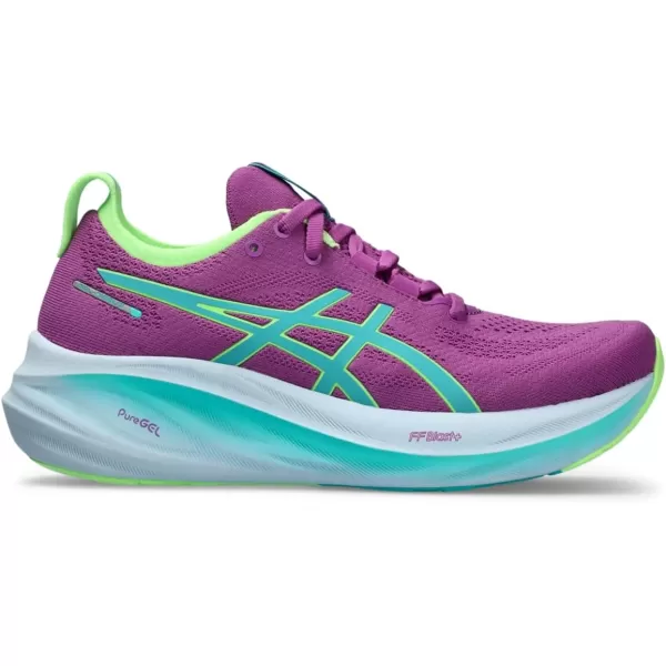 imageASICS Womens GelNimbus 26 Running ShoeLiteshowIlluminate Green