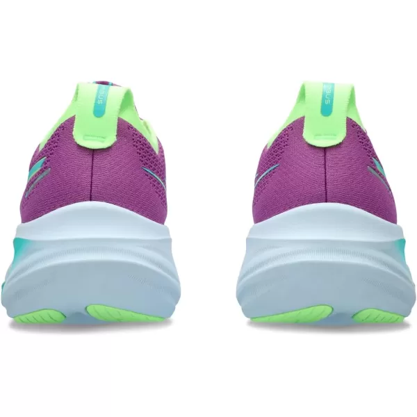 imageASICS Womens GelNimbus 26 Running ShoeLiteshowIlluminate Green