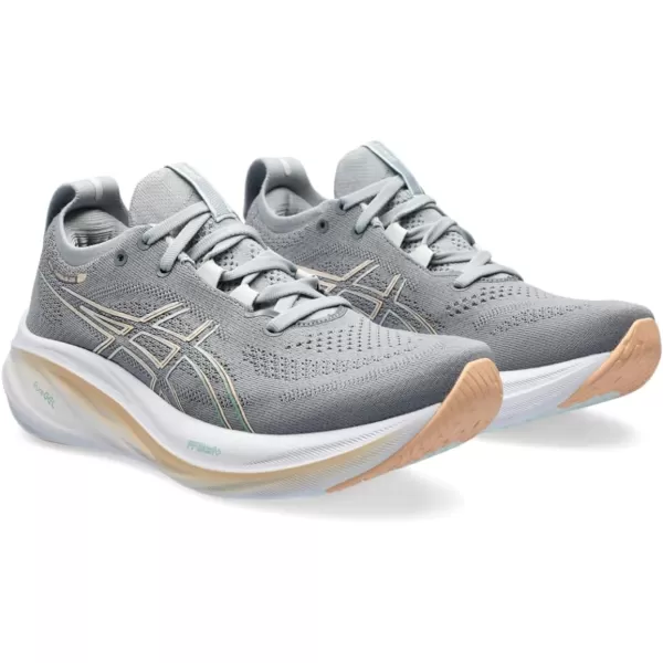 imageASICS Womens GelNimbus 26 Running ShoeSheet RockPale Mint