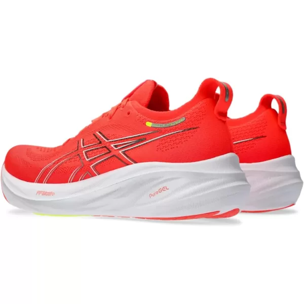 imageASICS Womens GelNimbus 26 Running ShoeSunrise RedPure Silver