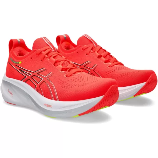 imageASICS Womens GelNimbus 26 Running ShoeSunrise RedPure Silver