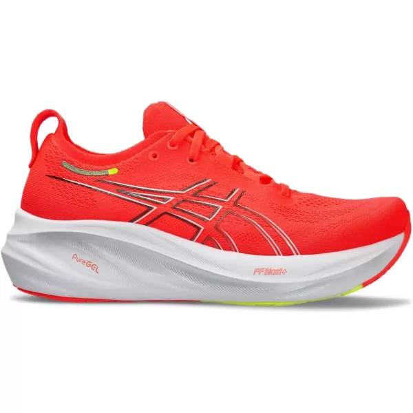imageASICS Womens GelNimbus 26 Running ShoeSunrise RedPure Silver
