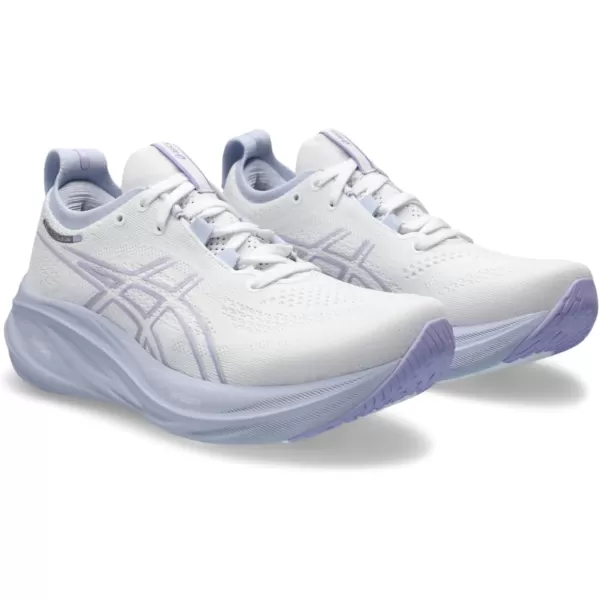 imageASICS Womens GelNimbus 26 Running ShoeWhiteFresh Air