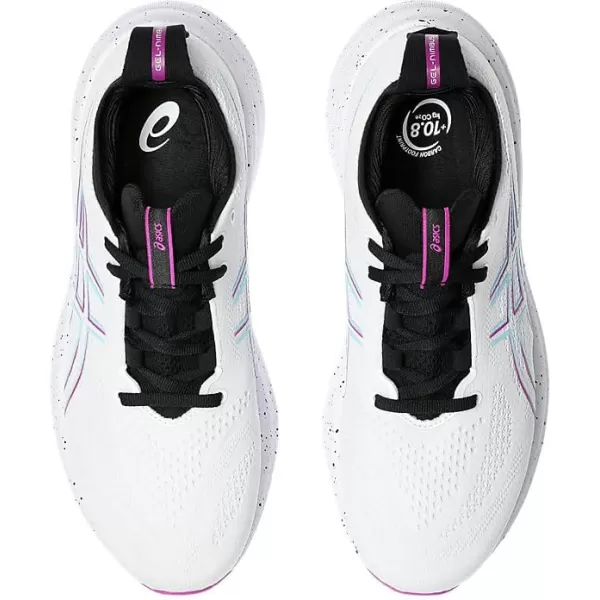 imageASICS Womens GelNimbus 26 Running ShoeWhiteSoothing Sea