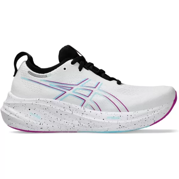imageASICS Womens GelNimbus 26 Running ShoeWhiteSoothing Sea
