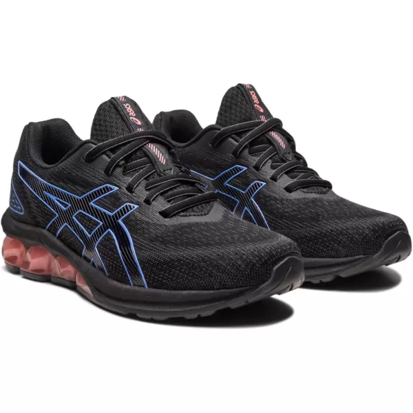 imageASICS Womens GelQuantum 180 VII Sportstyle ShoeBlackPeriwinkle Blue