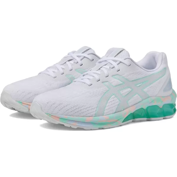 imageASICS Womens GelQuantum 180 VII Sportstyle ShoeWhiteIce Green