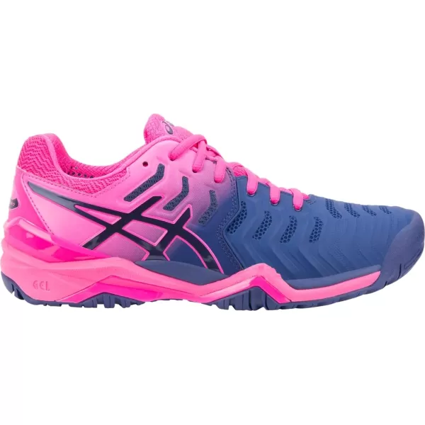 imageASICS Womens GelResolution 7 Athletic ShoeBlue PrintBlue Print