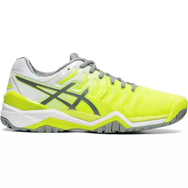 imageASICS Womens GelResolution 7 Athletic ShoeSafety YellowStone Grey