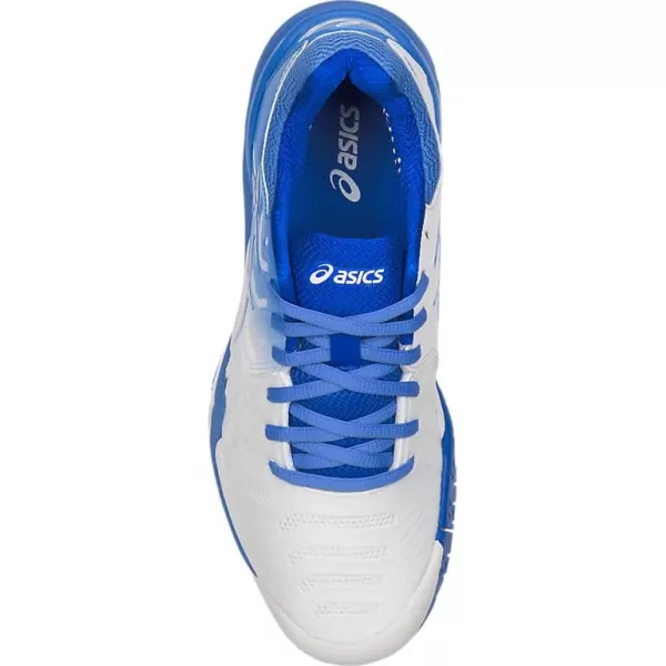 imageASICS Womens GelResolution 7 Athletic ShoeWhiteBlue Coast