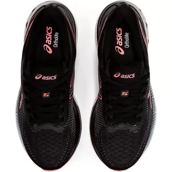 imageASICS Womens GelSUPERION 5 Running ShoesBlackBlazing Coral