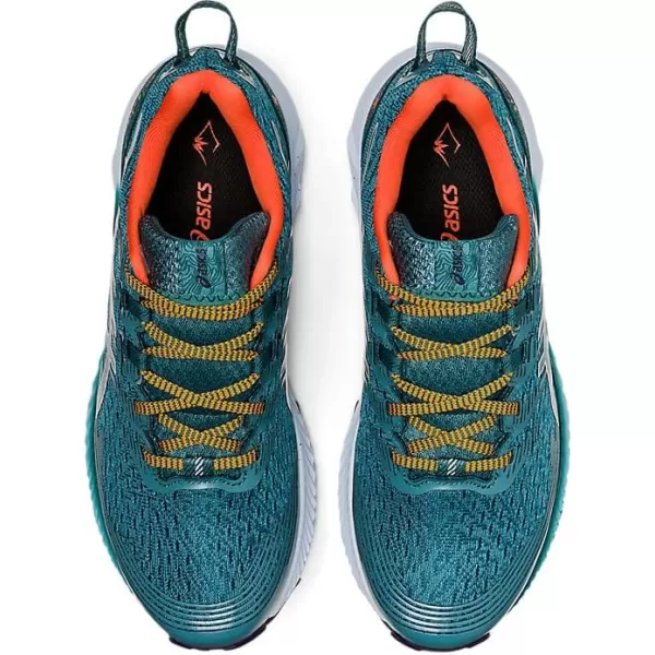 imageASICS Womens GelTrabuco 10 Running ShoesMisty PineSoft Sky