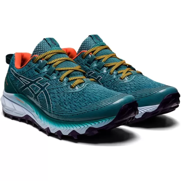 imageASICS Womens GelTrabuco 10 Running ShoesMisty PineSoft Sky