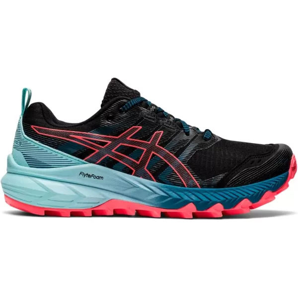 imageASICS Womens GelTrabuco 9 Running Shoes 6 BlackBlazing Coral10 BlackBlazing Coral