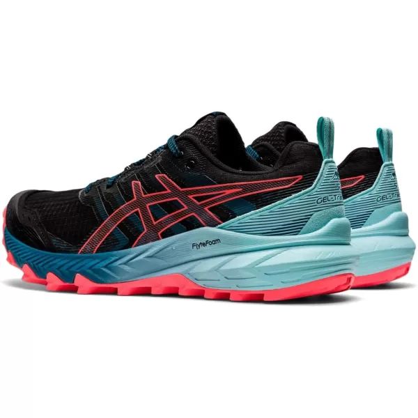 imageASICS Womens GelTrabuco 9 Running Shoes 6 BlackBlazing Coral10 BlackBlazing Coral