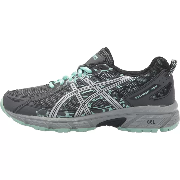 imageASICS Womens GelVenture 6 RunningShoesSilver Grey Turquoise