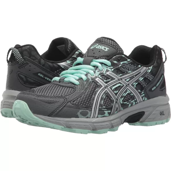 imageASICS Womens GelVenture 6 RunningShoesSilver Grey Turquoise
