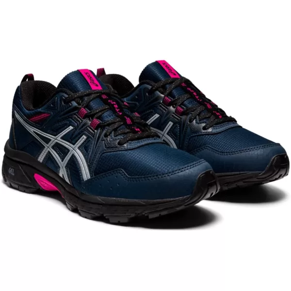 imageASICS Womens GelVenture 8 All Winter Long Running ShoesFrench BluePink Rave