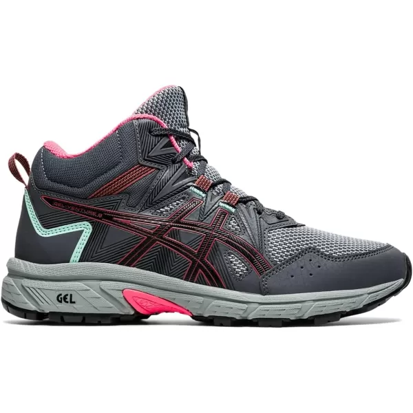 imageASICS Womens GelVenture 8 Mid Top Running ShoesCarrier GreyDried Rose