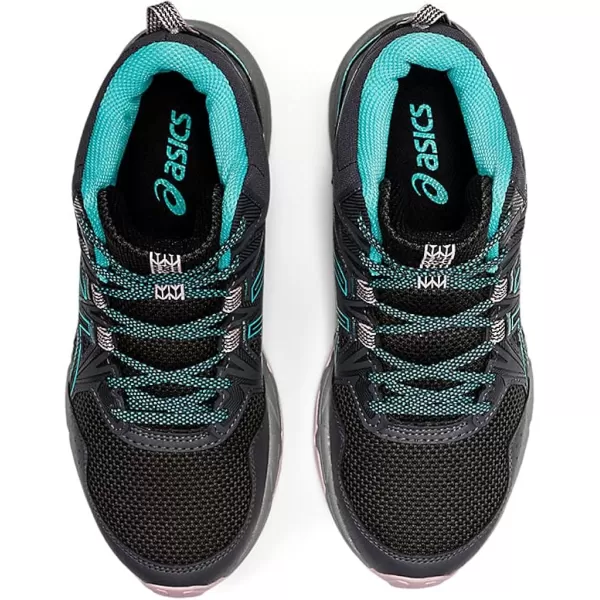 imageASICS Womens GelVenture 8 Mid Top Running ShoesGraphite GreyIce Mint