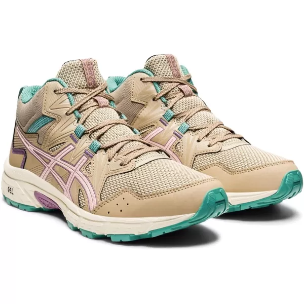 imageASICS Womens GelVenture 8 Mid Top Running ShoesWood CrepeRosequartz