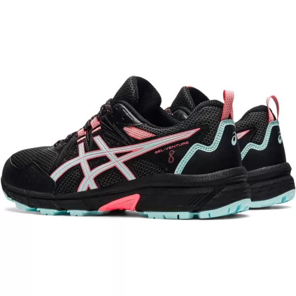 imageASICS Womens GelVenture 8 Running ShoesBlackClear Blue
