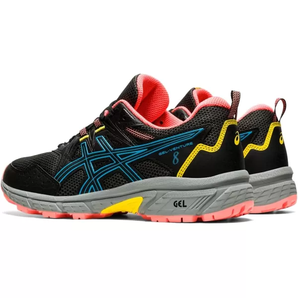 imageASICS Womens GelVenture 8 Running ShoesBlackDigital Aqua