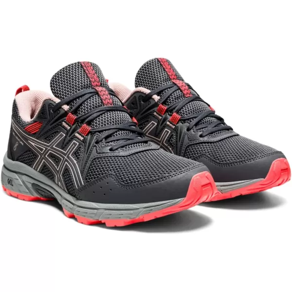 imageASICS Womens GelVenture 8 Running ShoesCarrier GreyGinger Peach