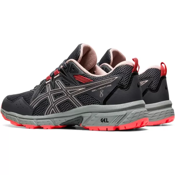 imageASICS Womens GelVenture 8 Running ShoesCarrier GreyGinger Peach