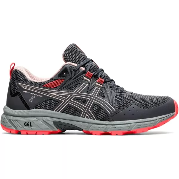 imageASICS Womens GelVenture 8 Running ShoesCarrier GreyGinger Peach