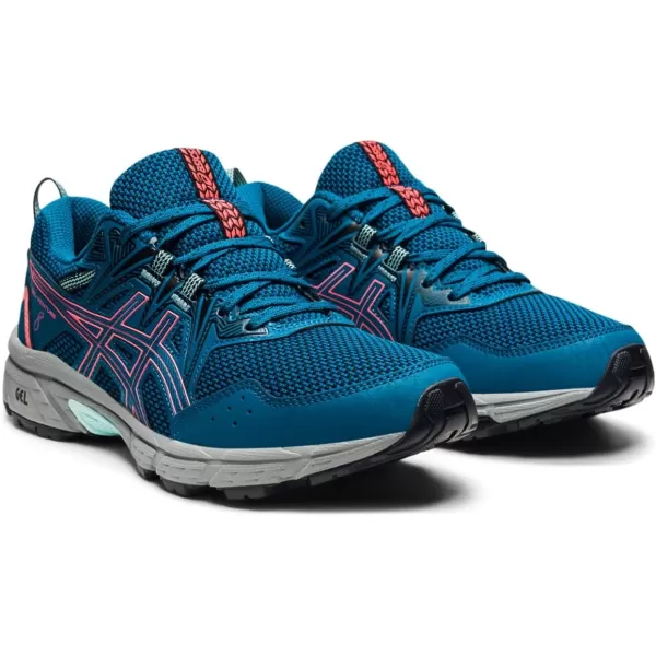 imageASICS Womens GelVenture 8 Running ShoesDeep Sea TealBlazing Coral