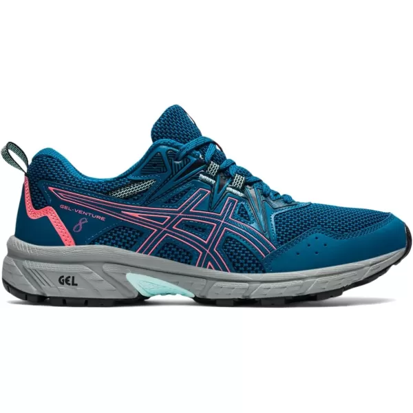 imageASICS Womens GelVenture 8 Running ShoesDeep Sea TealBlazing Coral