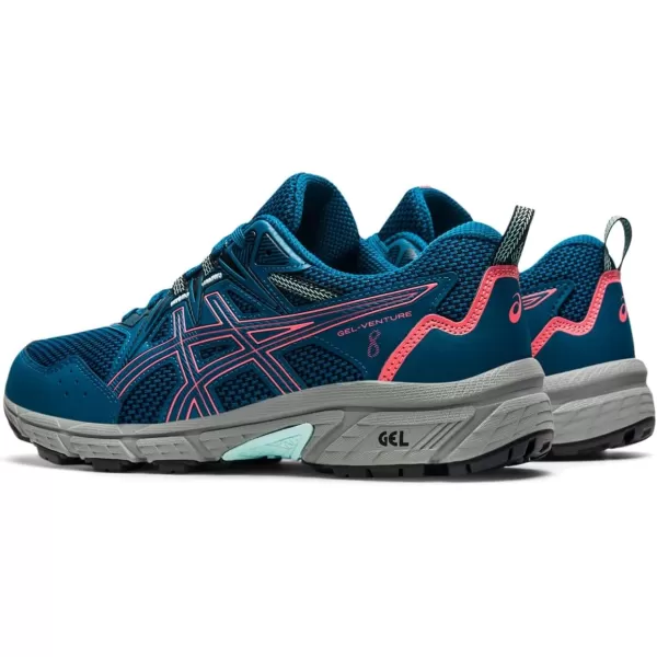 imageASICS Womens GelVenture 8 Running ShoesDeep Sea TealBlazing Coral