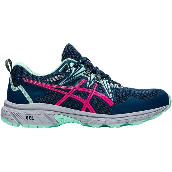 imageASICS Womens GelVenture 8 Running ShoesMako BluePink Glow
