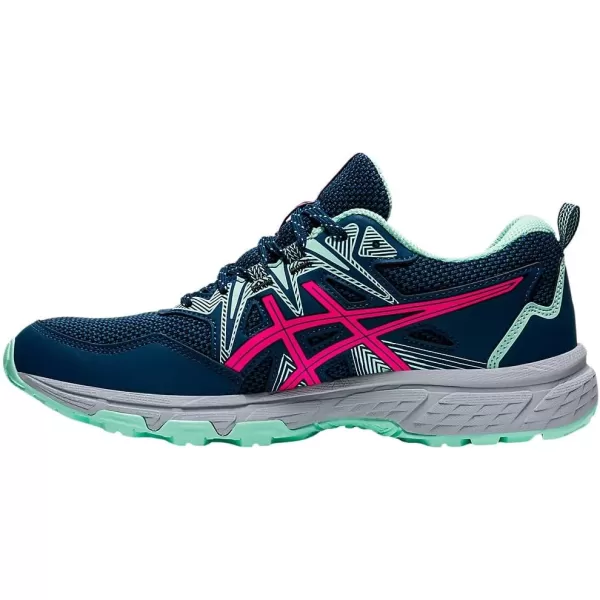 imageASICS Womens GelVenture 8 Running ShoesMako BluePink Glow