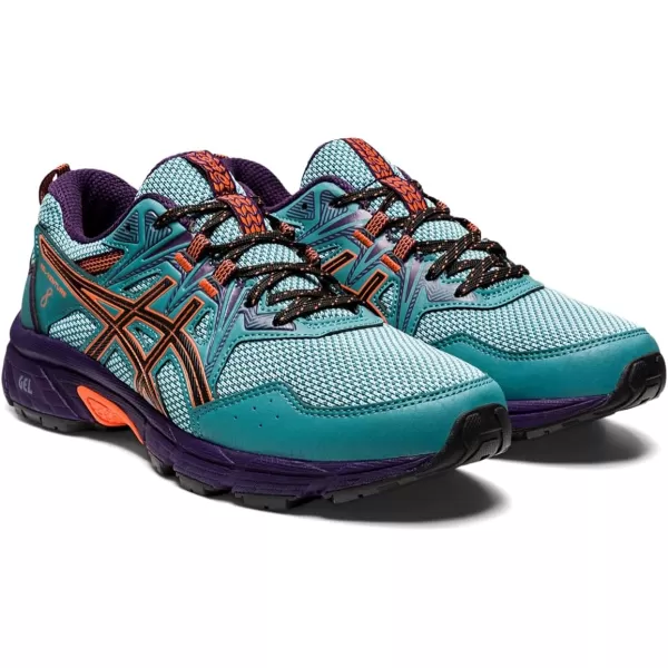 imageASICS Womens GelVenture 8 Running ShoesMisty PineNova Orange