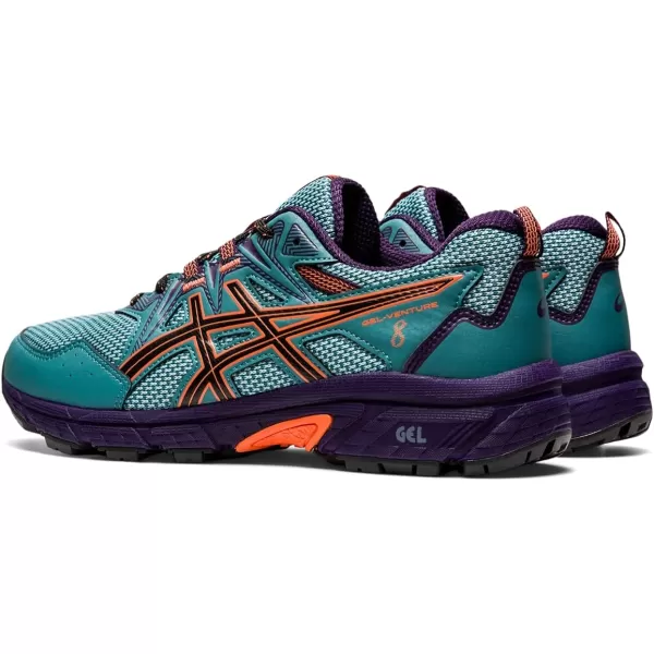 imageASICS Womens GelVenture 8 Running ShoesMisty PineNova Orange