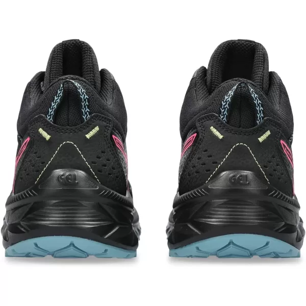 imageASICS Womens GelVenture 9 Mid Top Running ShoesBlackHot Pink