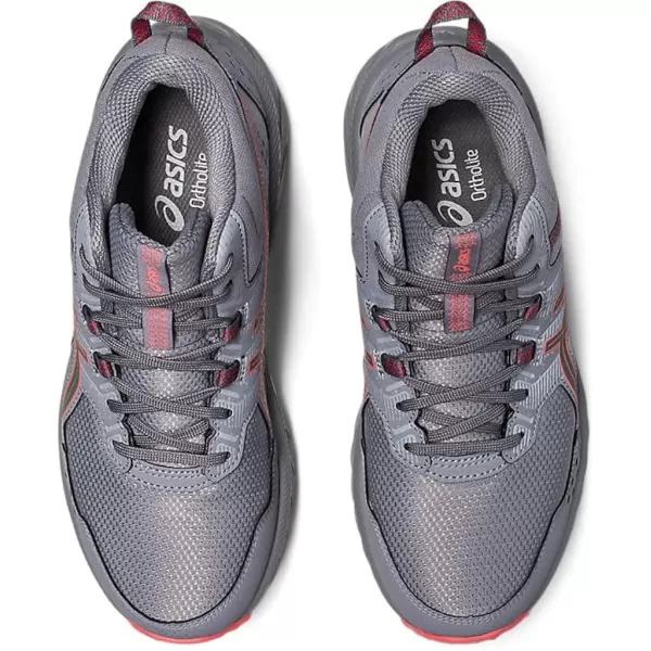 imageASICS Womens GelVenture 9 Mid Top Running ShoesSheet RockPapaya