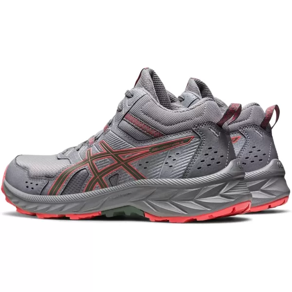 imageASICS Womens GelVenture 9 Mid Top Running ShoesSheet RockPapaya