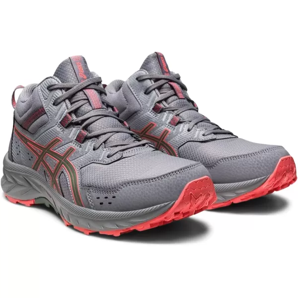 imageASICS Womens GelVenture 9 Mid Top Running ShoesSheet RockPapaya