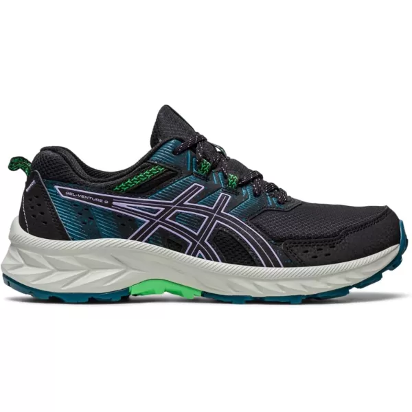 imageASICS Womens GelVenture 9 Running ShoesBlackDigital Violet
