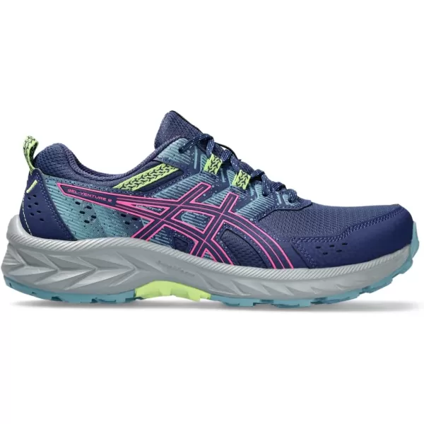 imageASICS Womens GelVenture 9 Running ShoesDeep OceanHot Pink