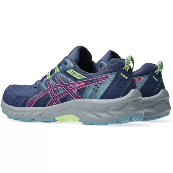 imageASICS Womens GelVenture 9 Running ShoesDeep OceanHot Pink