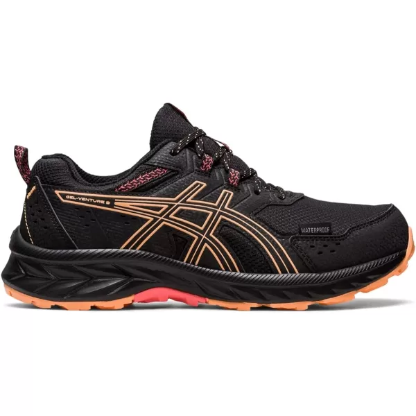 imageASICS Womens GelVenture 9 Waterproof Running ShoesBlackSummer Dune