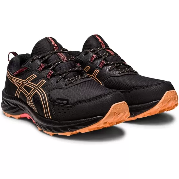 imageASICS Womens GelVenture 9 Waterproof Running ShoesBlackSummer Dune