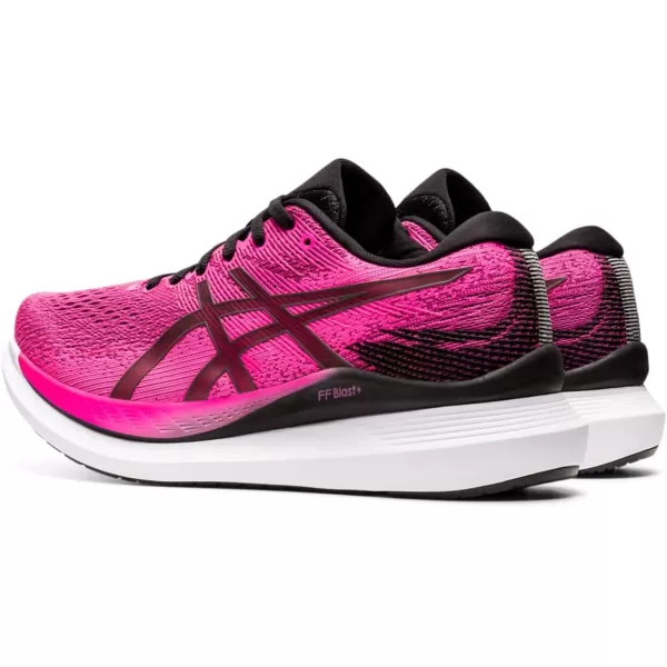 imageASICS Womens Glideride Running ShoesPink GloBlack