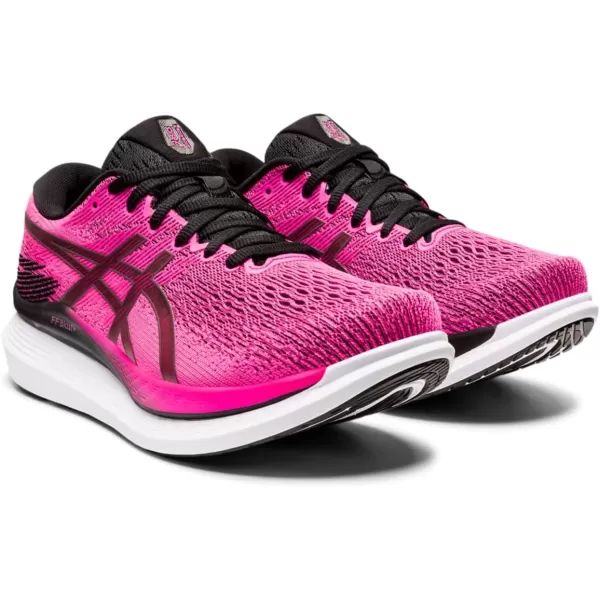 imageASICS Womens Glideride Running ShoesPink GloBlack